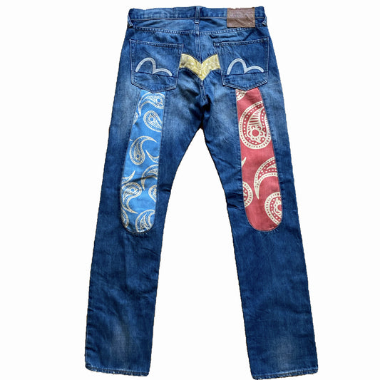 Colourful Evisu Diacock Jeans
