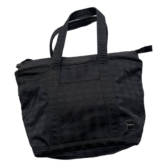 Porter Yoshida Black Monogram Tote Bag